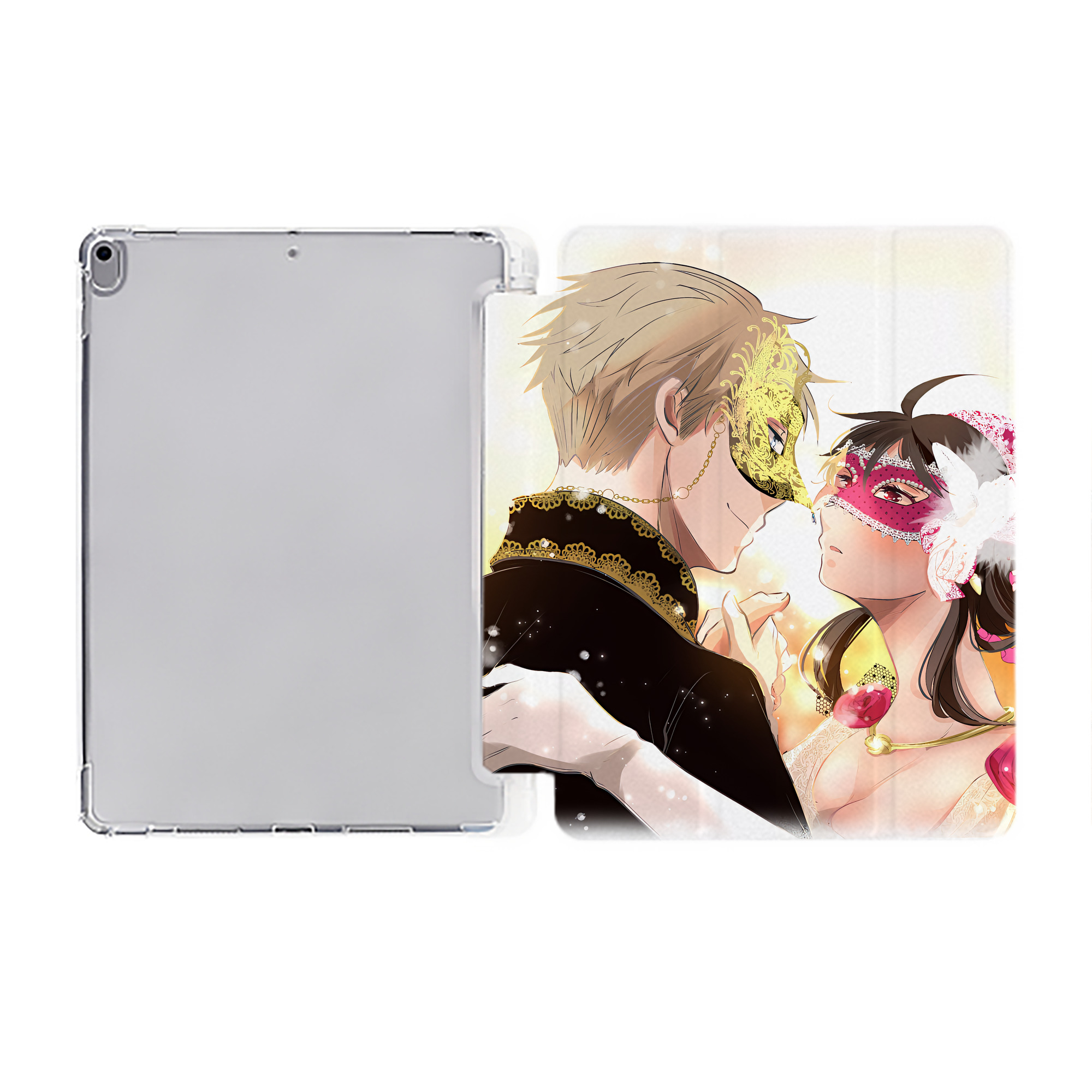 （画像用） SPY×FAMILY间谍家家酒 IPad ケース ペン収納付き 三つ折りスタンド PUレザー×シリコン 対応機種9.5/10.5/10.9インチ